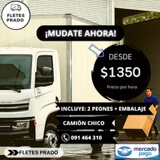 Mudanzas, Fletes, Traslado Motos, Embalajes, Armado Muebles