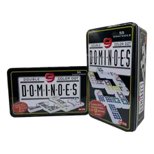 Domino Cubano Doble 9 Profesional 55 Fichas Caja Metalica