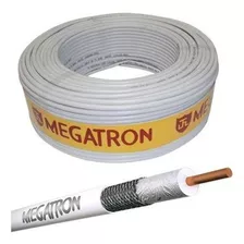 Cabo Coaxial Rg59 67% Malha Com 100 Mts Megatron