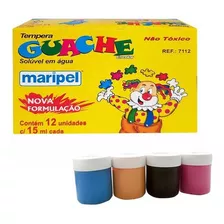 Tinta Guache C/12 Cores Maripel 7112