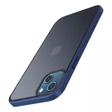 Funda Tendlin Iphone13 Mini Translúcido Hard Anti-caida Azul