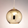 Primera imagen para búsqueda de lampara colgante globo s vidrio oro