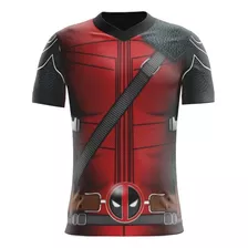 Camisa Camiseta Deadpool Traje Frente Costa Envio Rápido 