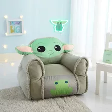 Sillón Para Niño Star Wars Baby Yoda Puff Mandalorian