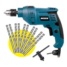 Furadeira Impacto 3/8 550w Profissional Ws3173 Wesco + Kit