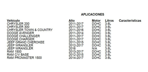 Arbol De Levas Escape Izq Ram Promaster 2500 2017 Dohc 3.6l Foto 2