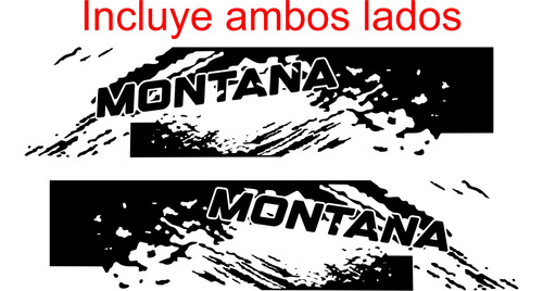 Calca Calcomana Sticker Splash Para Chevrolet Montana Foto 2