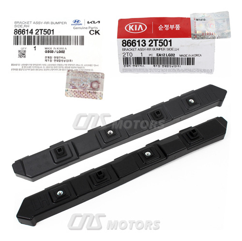 Genuine Kia Rear Bumper Bracket Lt \u0026 Rt Sets For 2 Ddf Foto 9