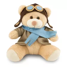 Urso Aviador De 30cm Anti-alérgico