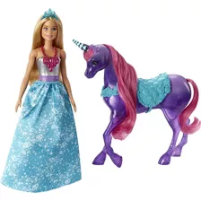 Dreamtopia Barbie Princesa Y Morado Unicornio