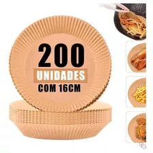 200 Forma Papel Descartável P/ Fritadeira Elétrica Airfryer