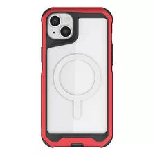 Carcasa De Aluminio Para iPhone 13 / 14 - Marca Ghostek Modelo Atomic - Roja