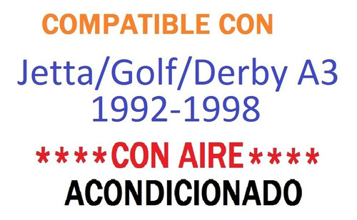 Radiador  Para Vw Derby Golf Jetta A3 92-98 1.8 1.9l Con Air Foto 2