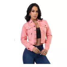 Casaco Curto Blusa Frio Feminino Cropped Linda Rosa