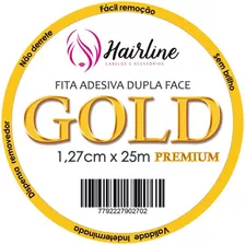 Fita Adesiva Hairline Gold P/ Prótese Capilar 1,27mm X 25m 