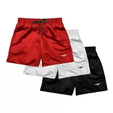 Combo 3 Shorts Masculino Praia Bermuda Verão Atacado Premium