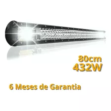 Barra De Led Grande 8d Reta 80cm 432 Watts - Super Potente