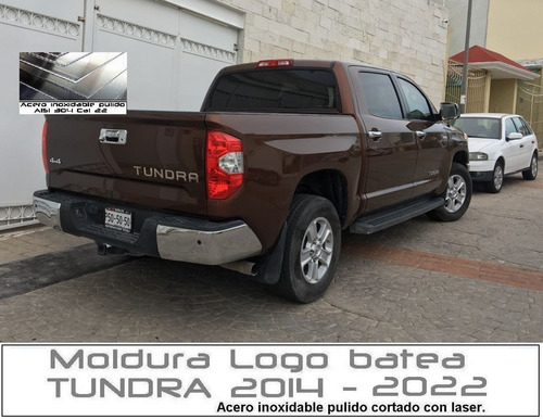 Letras Logotipo Tapa Batea (caja) Toyota Tundra 2014 - 2021 Foto 2