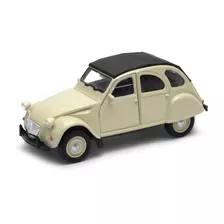 Welly 1:34 Citroen 2cv (soft Top) Crema 43625h-cw