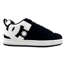 Tenis Dc Shoes Court Graffik Negro Blanco Hombre 300529001