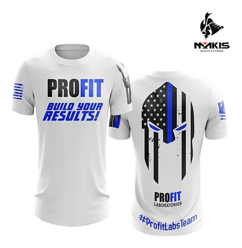 1x Camiseta Espartano Branca Corrida Academia Crossfit