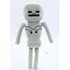Boneco Esqueleto De Pelúcia Brinquedo Geek Jogo Minecraft !!