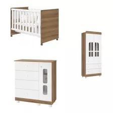 Quarto De Bebê Com Berço, Guarda-roupa 2 Portas 3 Gavetas