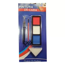 Paleta De Maquillaje, Pintura De Cara + Lapiz Y Pincel Chile