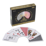 Naipes Cartas De Poker Plastico Lavables Con Estuche Doble