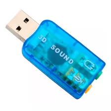 Tarjeta De Sonido Usb Doble Salida 3.5mm Para Auricular Mic