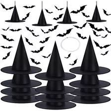 Juego De Sombreros De Bruja Para Decoración De Halloween, 1