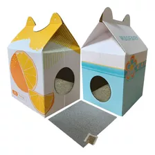 Marben Caja / Casa Para Gato Con Rascador Y Catnip