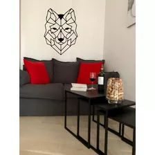 Vinil Decorativo Para Pared Lobo Minimalista