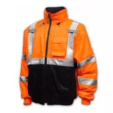 Chamarra De Trabajo Y Seguridad Naranja Ch, M, Xl