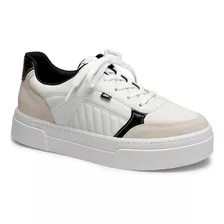 Tênis Dakota Feminino Sneaker Branco/preto Confort Casual 