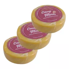 Queijo Minas Meia Cura Canastra 1 Kg - Kit Com 3 Peças