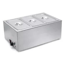 Sybo Zck Bain Marie - Calentador De Alimentos, 3 Secciones, 