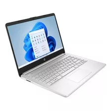 Laptop Hp 14 14-dq0518la Natural Silver Intel Celeron 9410 4gb De Ram 128gb Ssd, Intel Uhd Graphics 600 144 Hz 1920x1080px Windows 11 Home