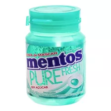 Chiclete Mentos Pure Wintergreen Pote 56g Kit C/06