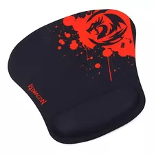 Mouse Pad Gamer Redragon P020 Libra De Silicone 240mm X 250mm X 3mm Preto/vermelho