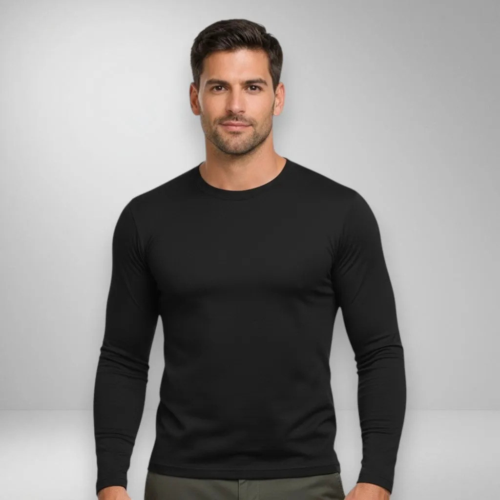 Remera Térmica Hombre Frizada Manga Larga Colores Mikra