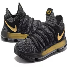 Tênis Nike Kd 10 X Importado Original Black Gold Kobe Jordan