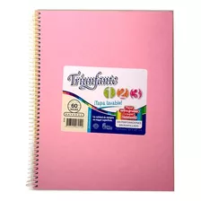 Cuaderno Triunfante Tipo Abc Espiral 21x27 60 Hojas Rayadas Color Rosa