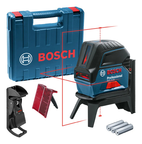 Nivel Laser Plomada Bosch Gcl 2-15 Lineas Cruzadas Y Puntos Haz Rojo Con Maletin