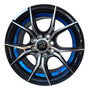 Paquete 4 Rines 13 8x100/114.3 Bmf Orange U Cut Matiz Tsuru