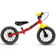 Bicicleta D/ Balance Equilíbrio Infantil Nathor 12 Vermelha