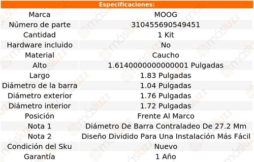 Buje Barra Estabilizadora Acura Tl 99-03 Moog Foto 2