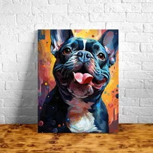 Quadro Decorativo Pequeno Sala Quarto 30x45 Bulldog 02