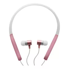 Audífonos Bluetooth Deportivos Manos Libres Inalambrico Sport Neck Band Resistente A Sudor Color Rosa
