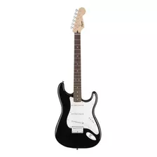 Guitarra Eléctrica Squier By Fender Bullet Stratocaster Hss De Álamo/tilo Black Poliuretano Brillante Con Diapasón De Laurel